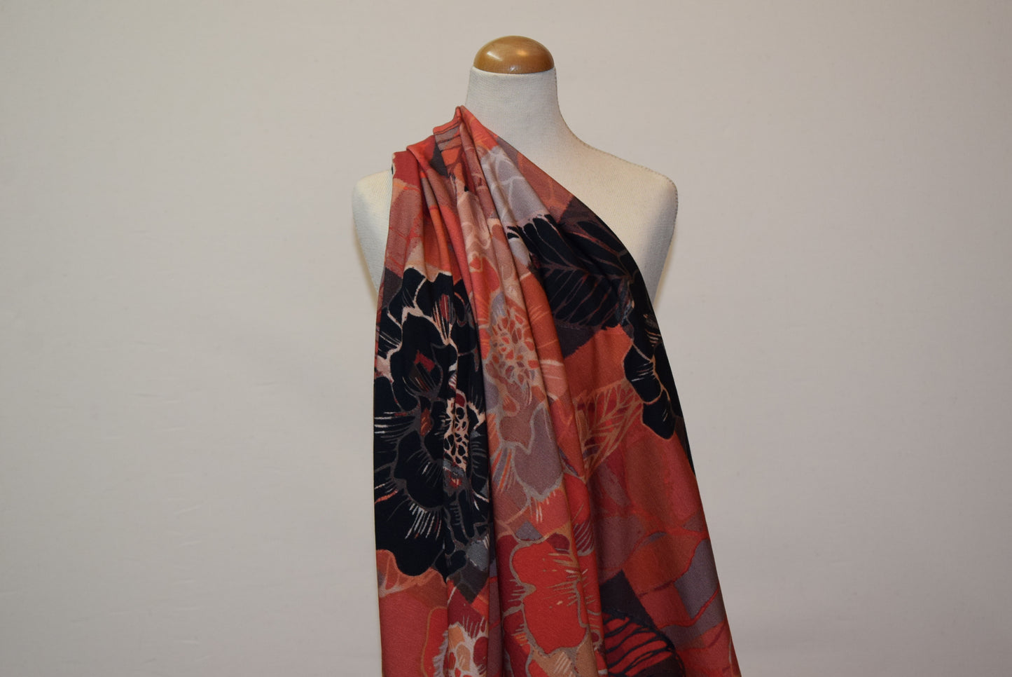 Leopard Floral Print jersey