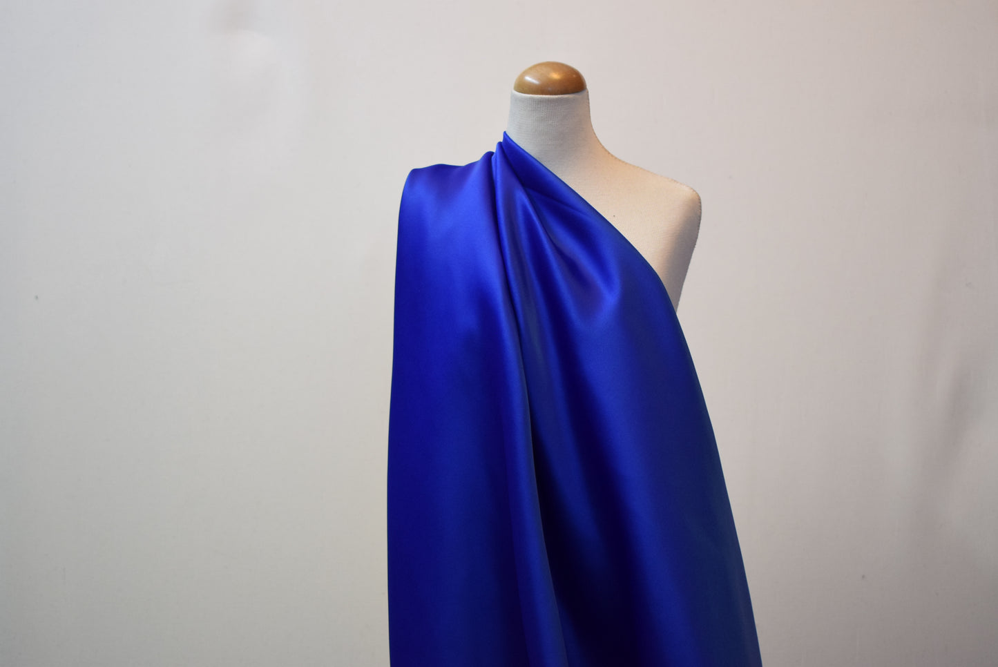 'Vienna' Stretch Satin - Royal