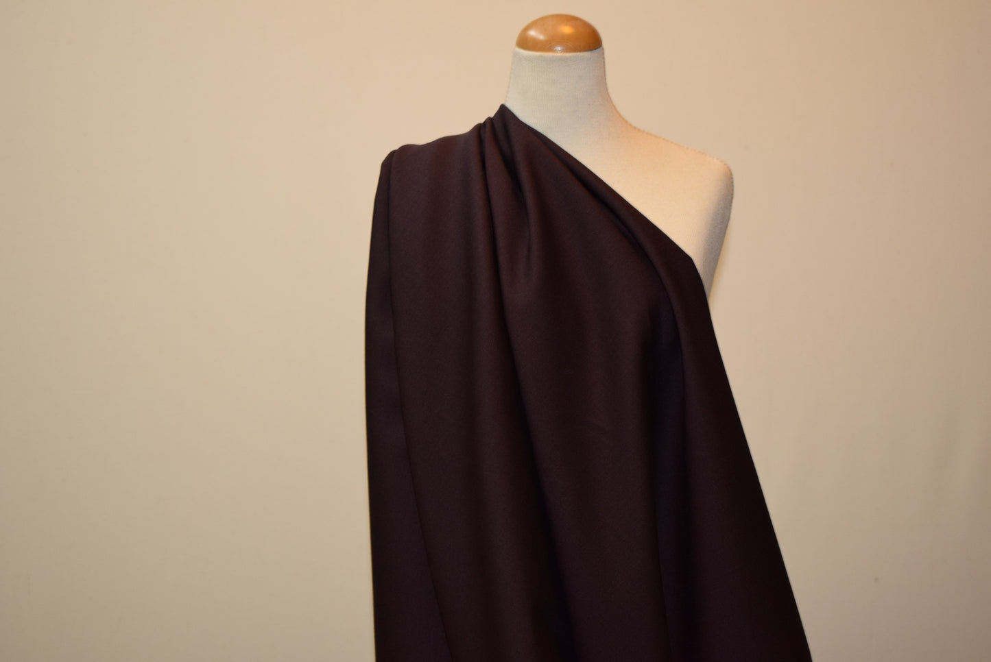 Aubergine 'Mohair' Flannel