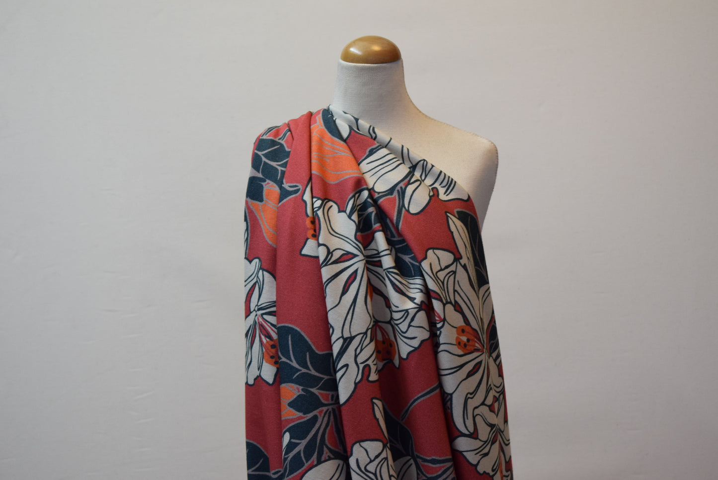 Leopard Floral Print jersey