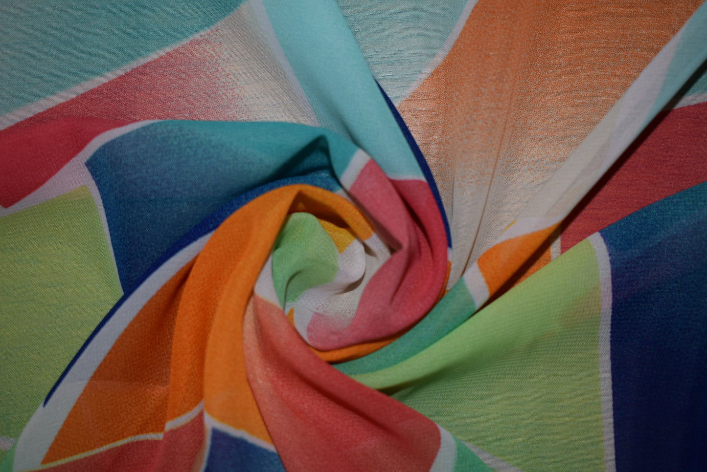 'Stained Glass' Georgette