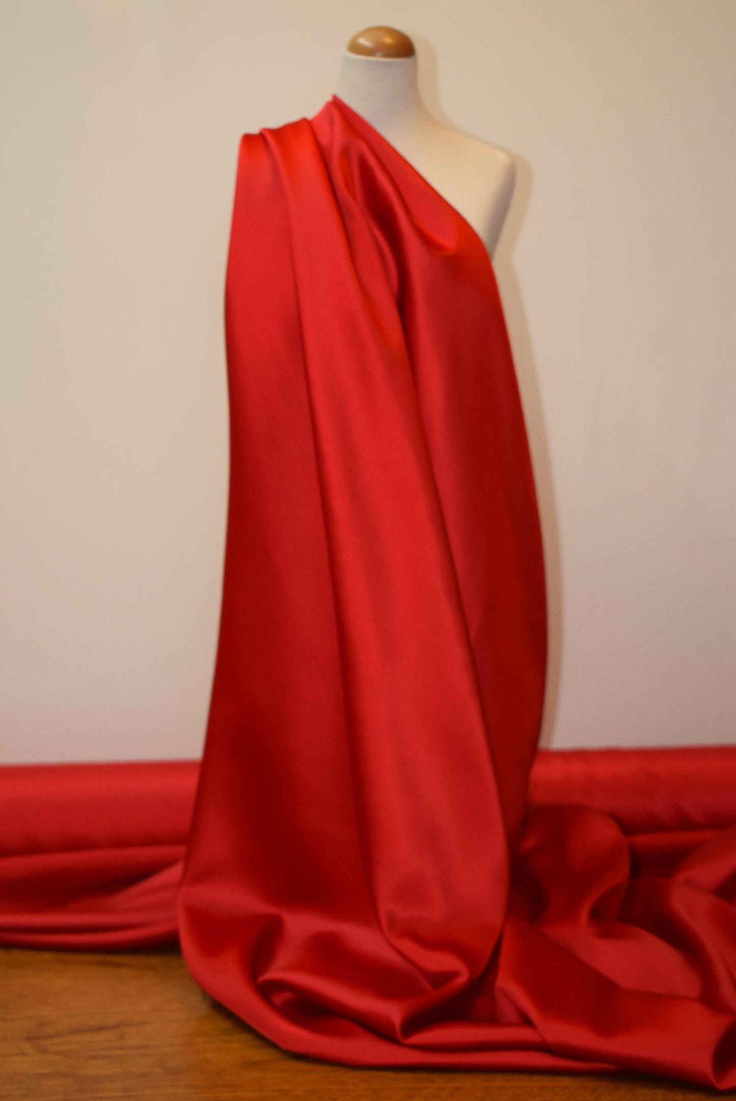 'Vienna' Stretch Satin - Royal