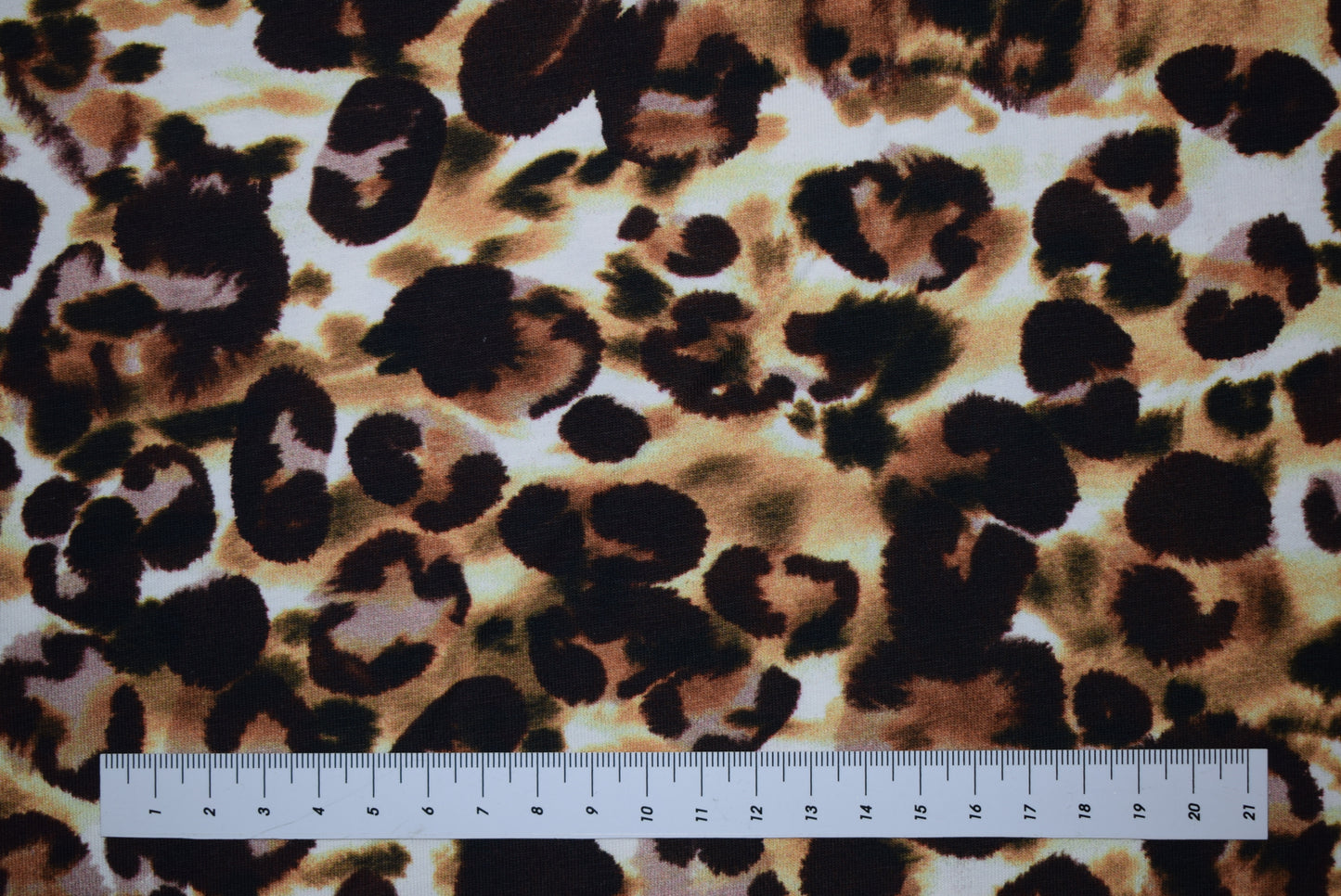 Leopard Floral Print jersey