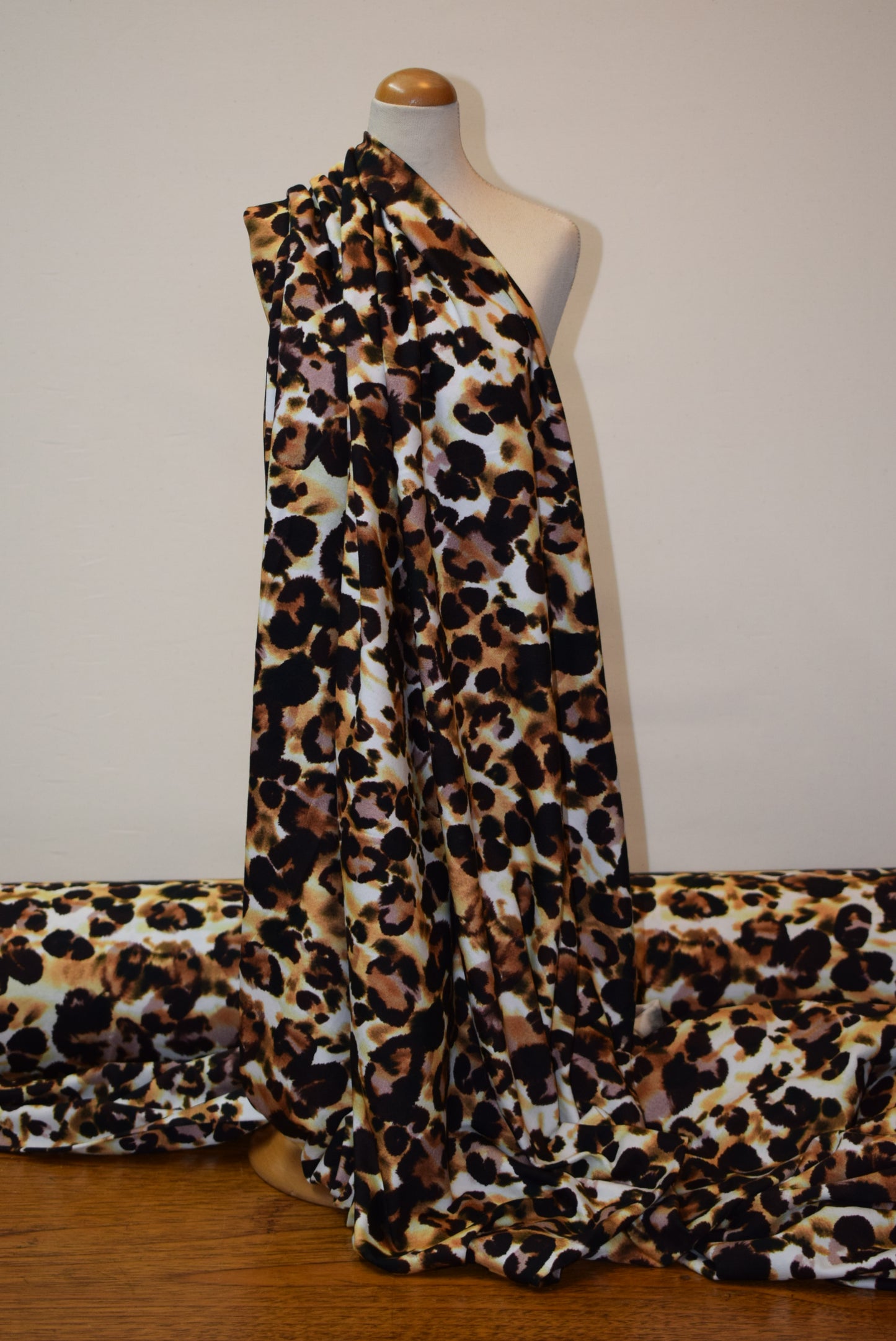 Leopard Floral Print jersey