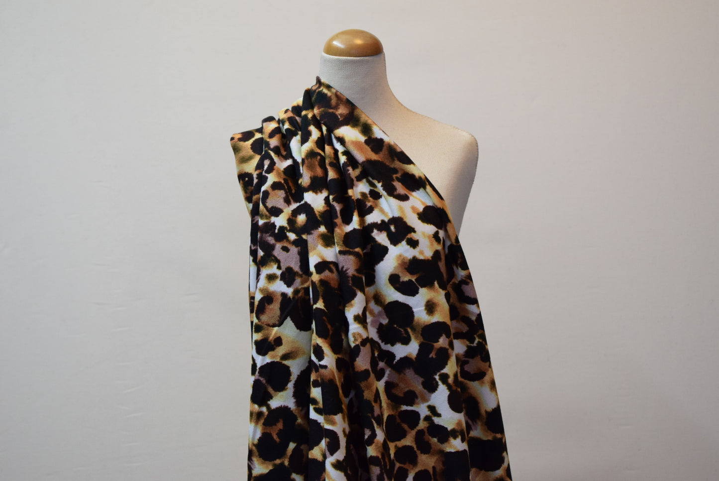 Leopard Floral Print jersey