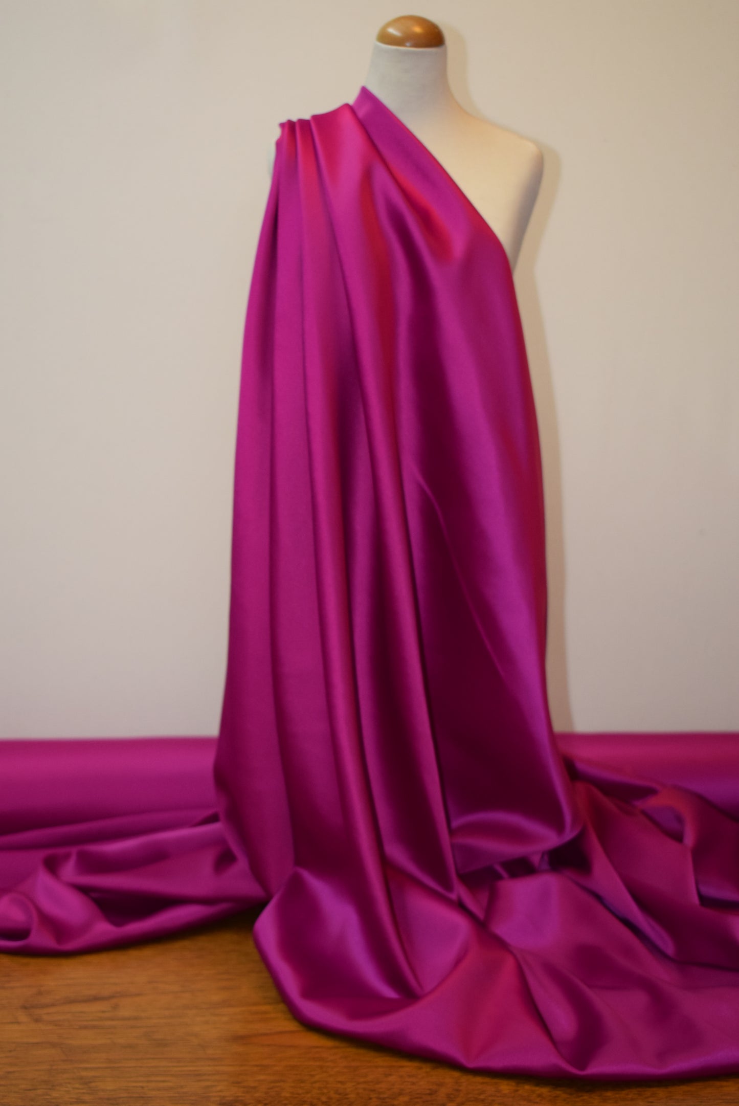 'Vienna' Stretch Satin - Royal