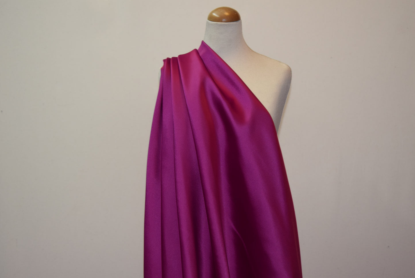 'Vienna' Stretch Satin - Royal