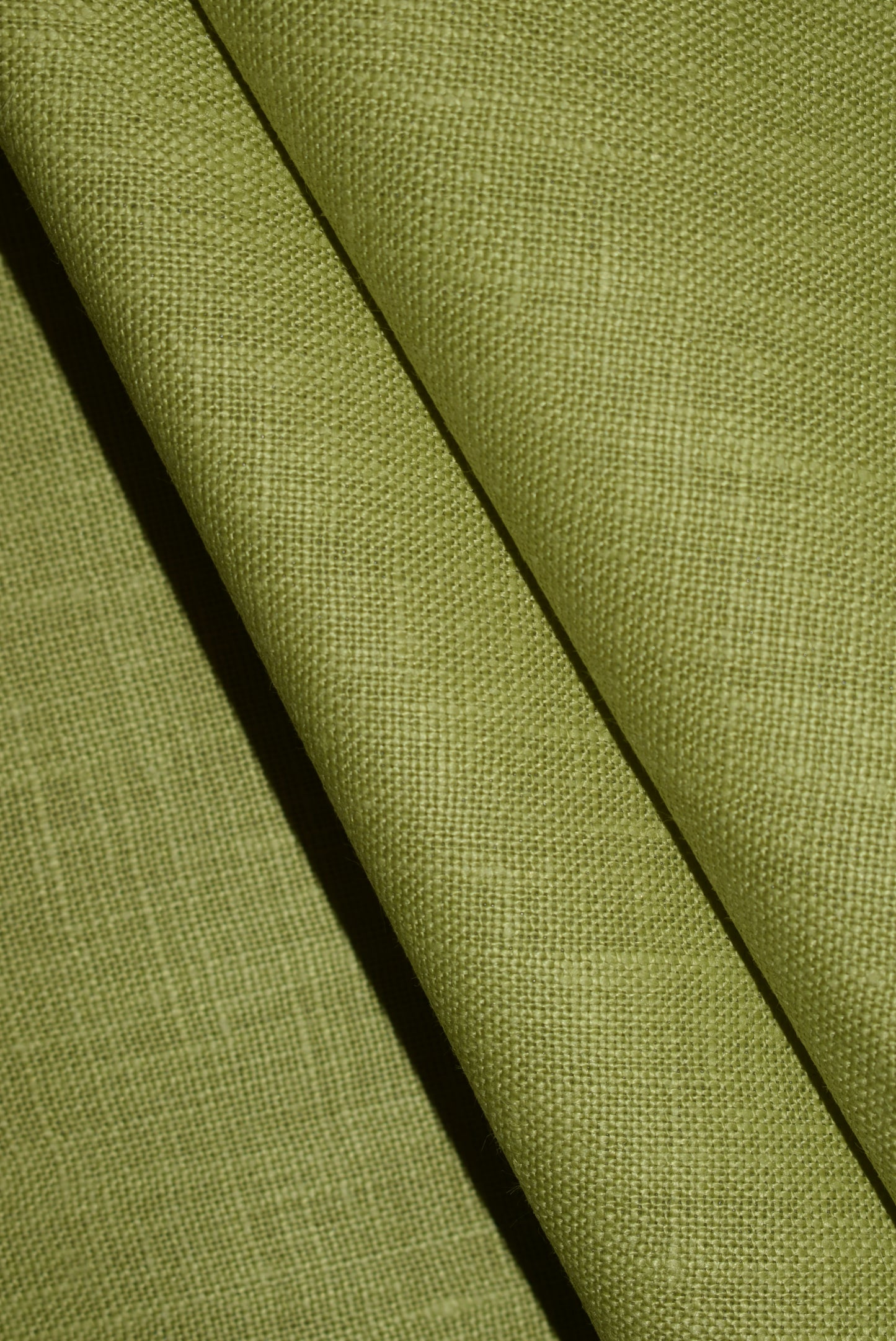 'Showerproofed' Linen - Lime