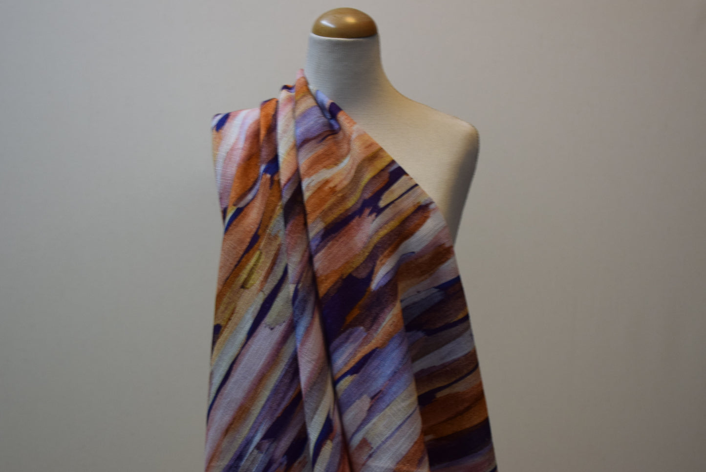 'Brush Strokes' Purple & Amber