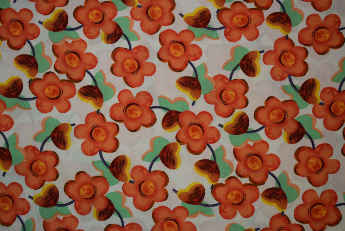 'Ditzy Daisy' Print - Red