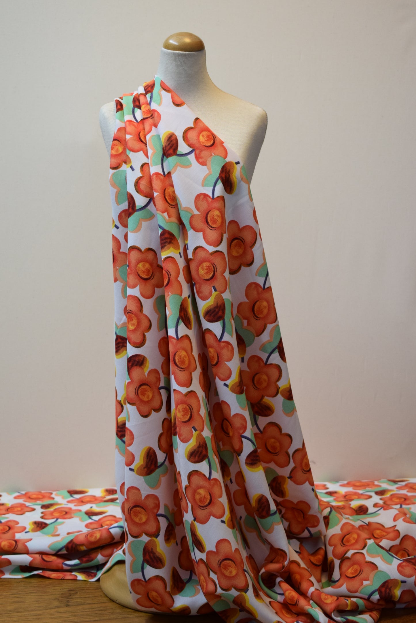 'Ditzy Daisy' Print - Red