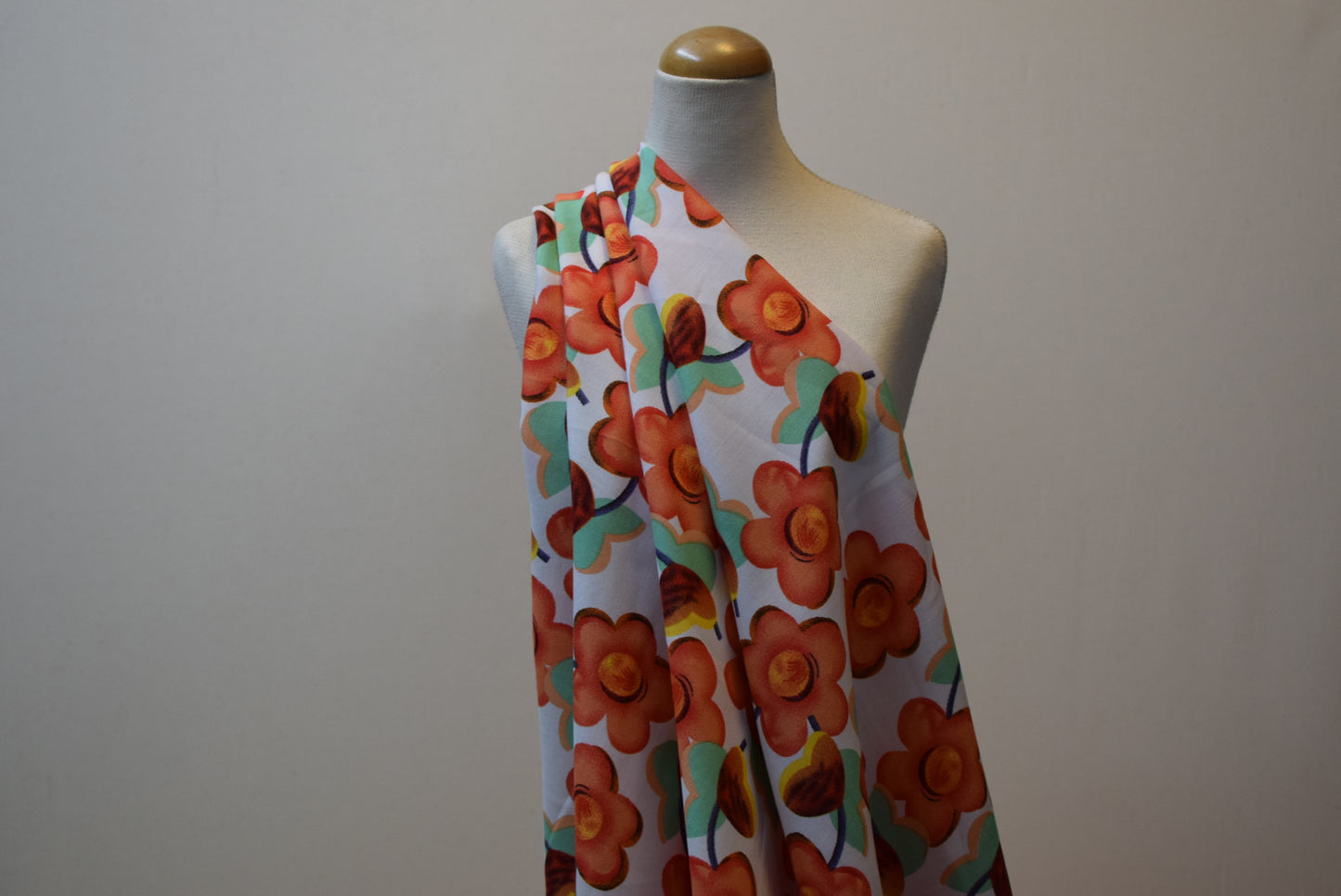 'Ditzy Daisy' Print - Red