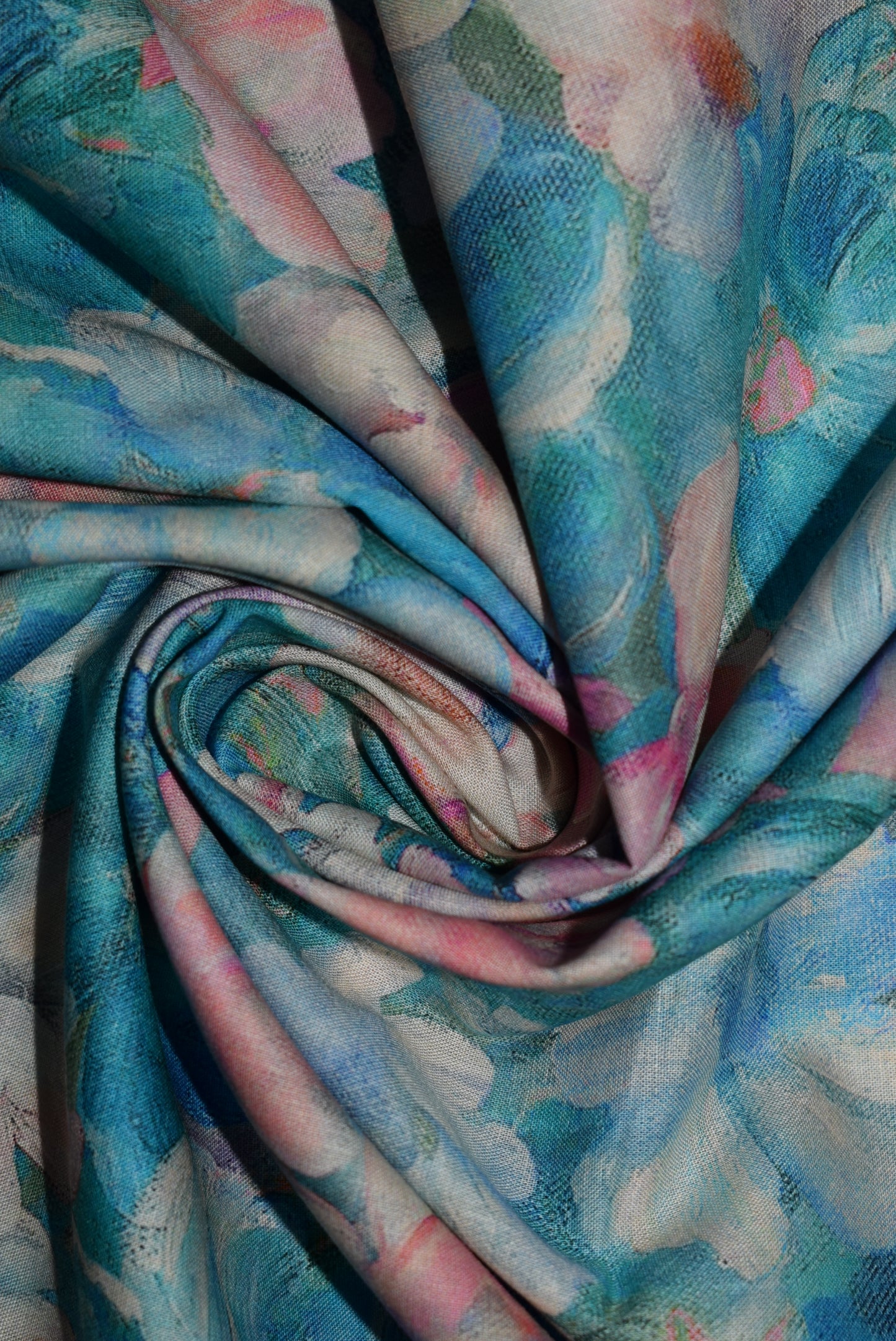 'Messina' Digital Print Lawn - Turquoise