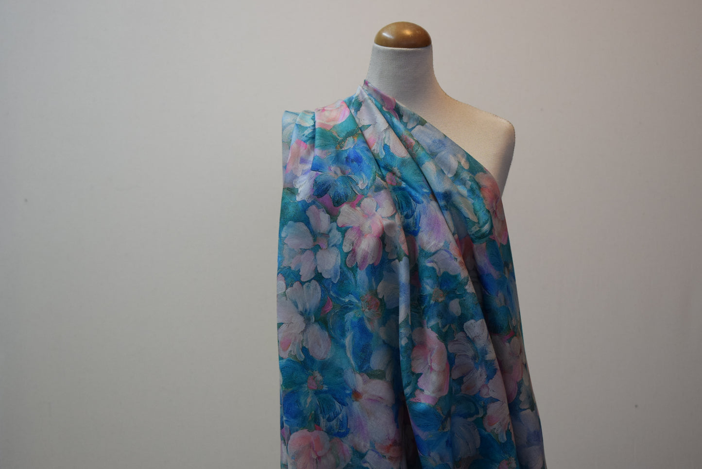 'Messina' Digital Print Lawn - Turquoise
