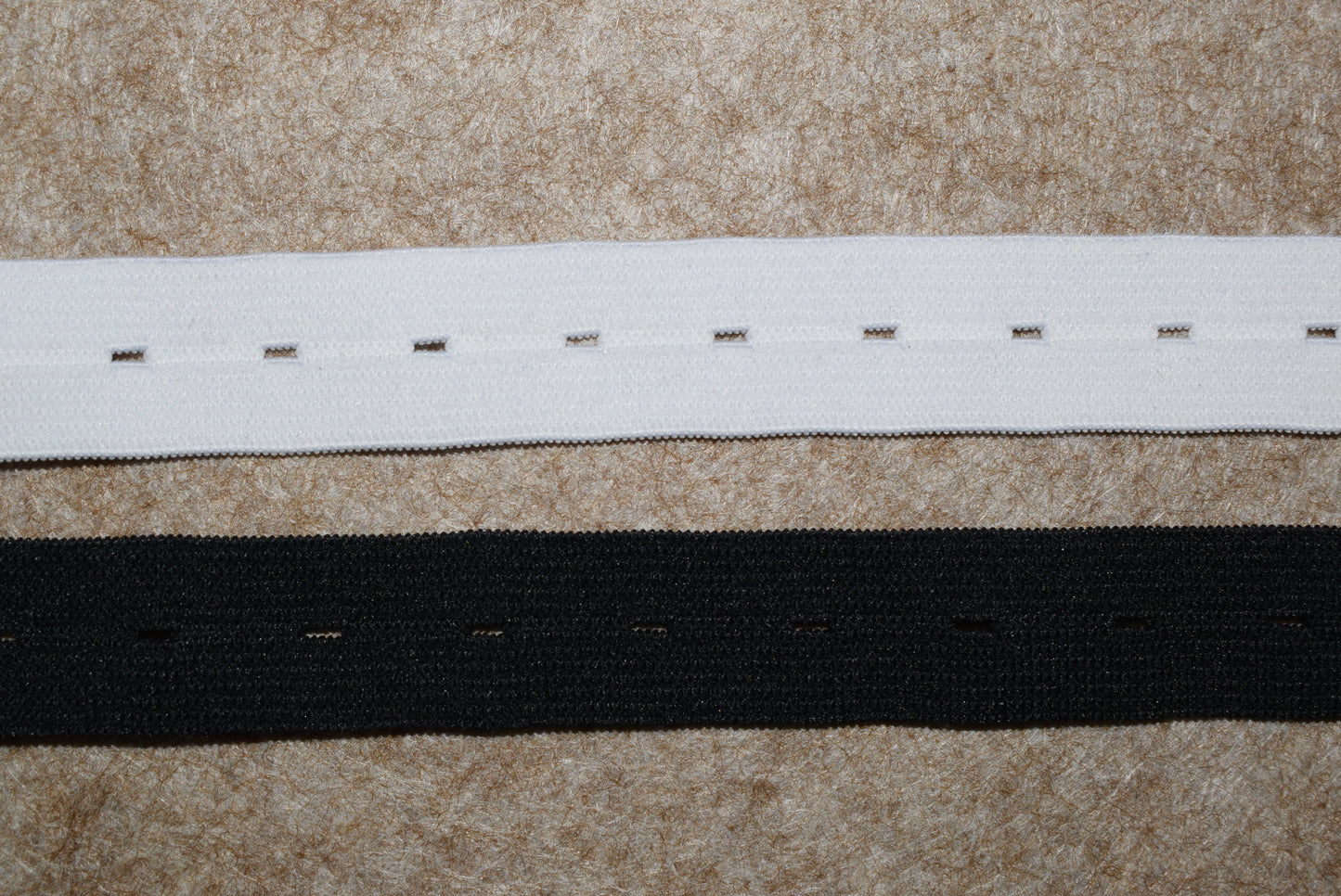 Buttonhole Elastic Black