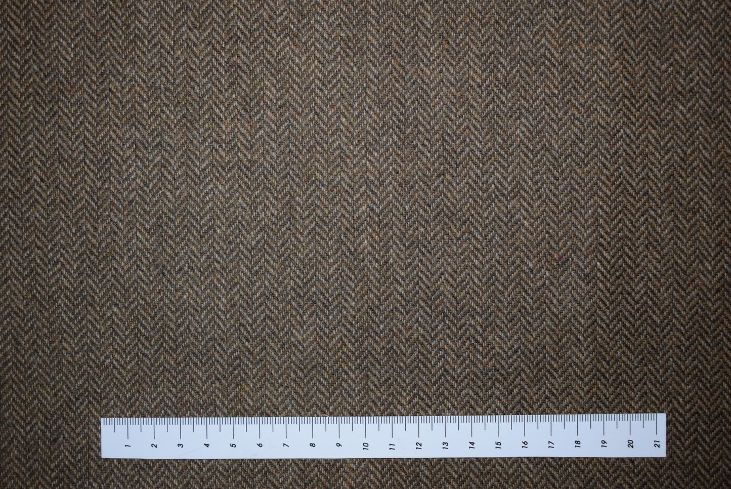 Brown Cashmere Mix Herringbone