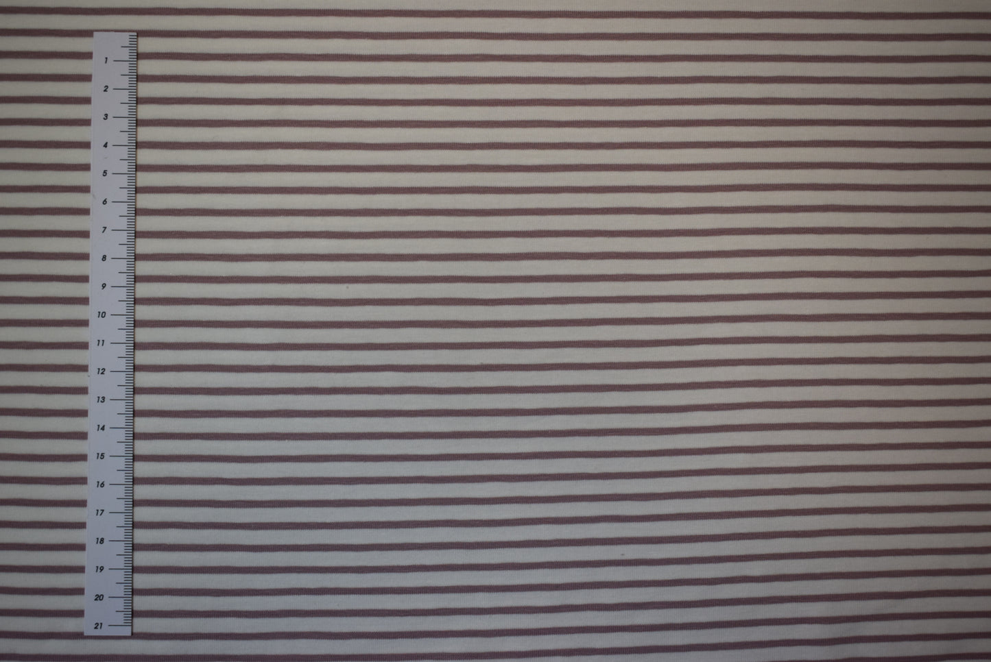 220grms Stripe Jersey - Rose /Ivory
