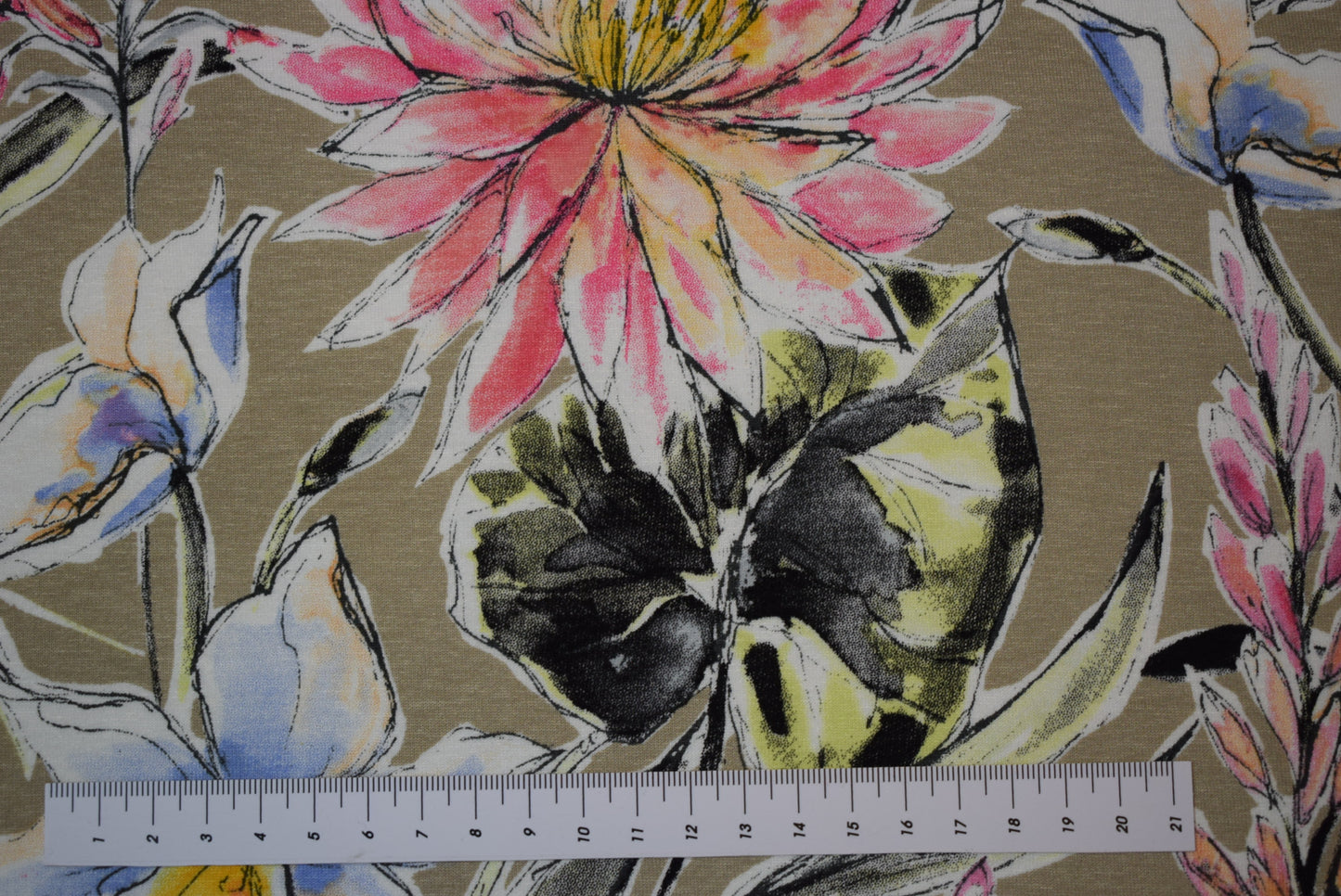 'Summer' Floral Jersey