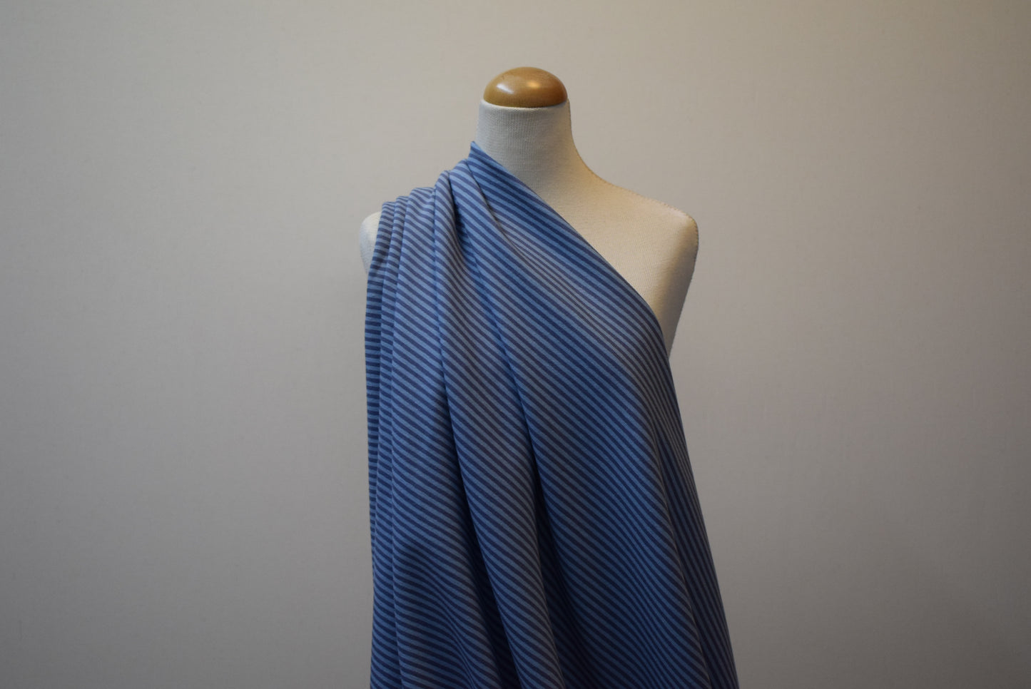 220grms Stripe Jersey - Blue/Mauve