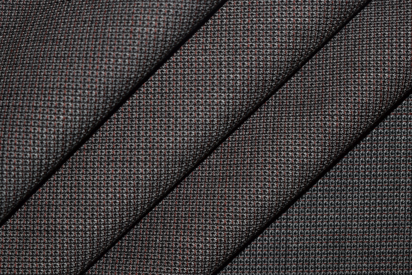 Navy/Wine Fine Crépe Tweed