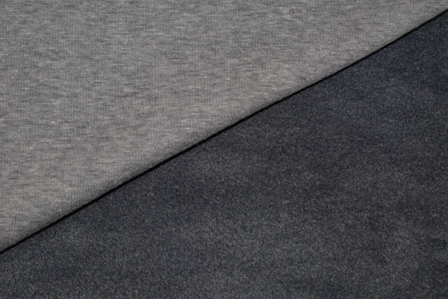 Plush Back Marl Sweatshirt - Steel