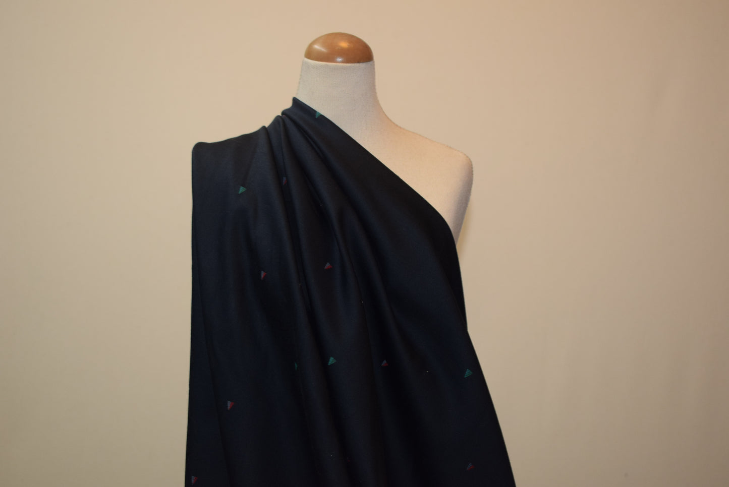 Triangle Jacquard Navy Twill