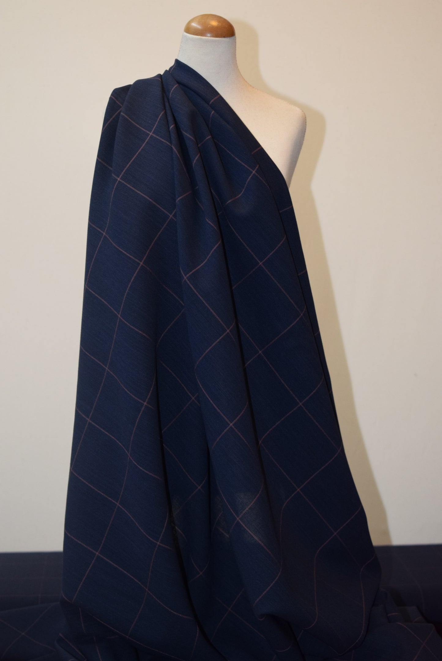 Navy/Pink Lightweight Suiting