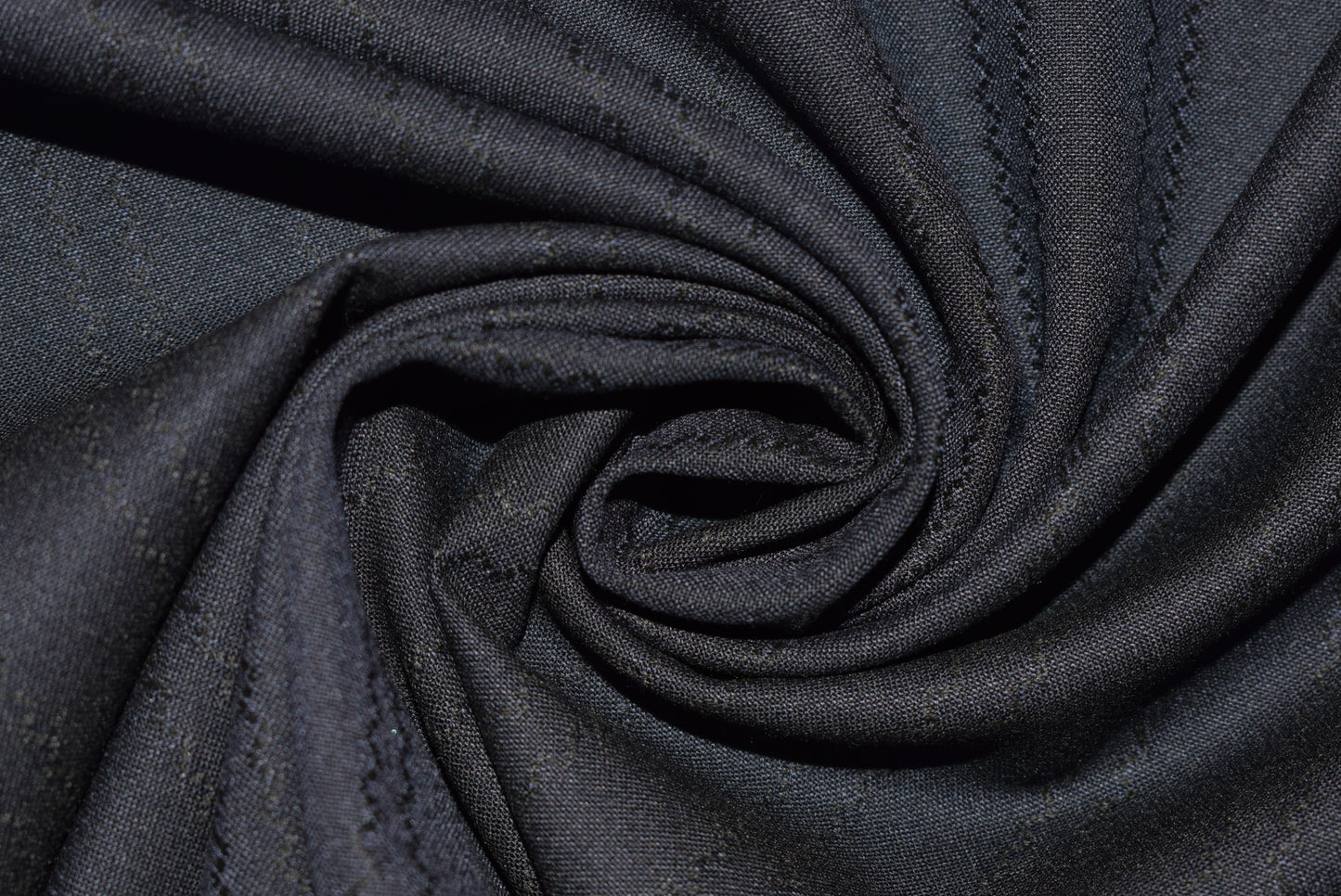 Navy 'Ripple-Stripe' Panama Suiting