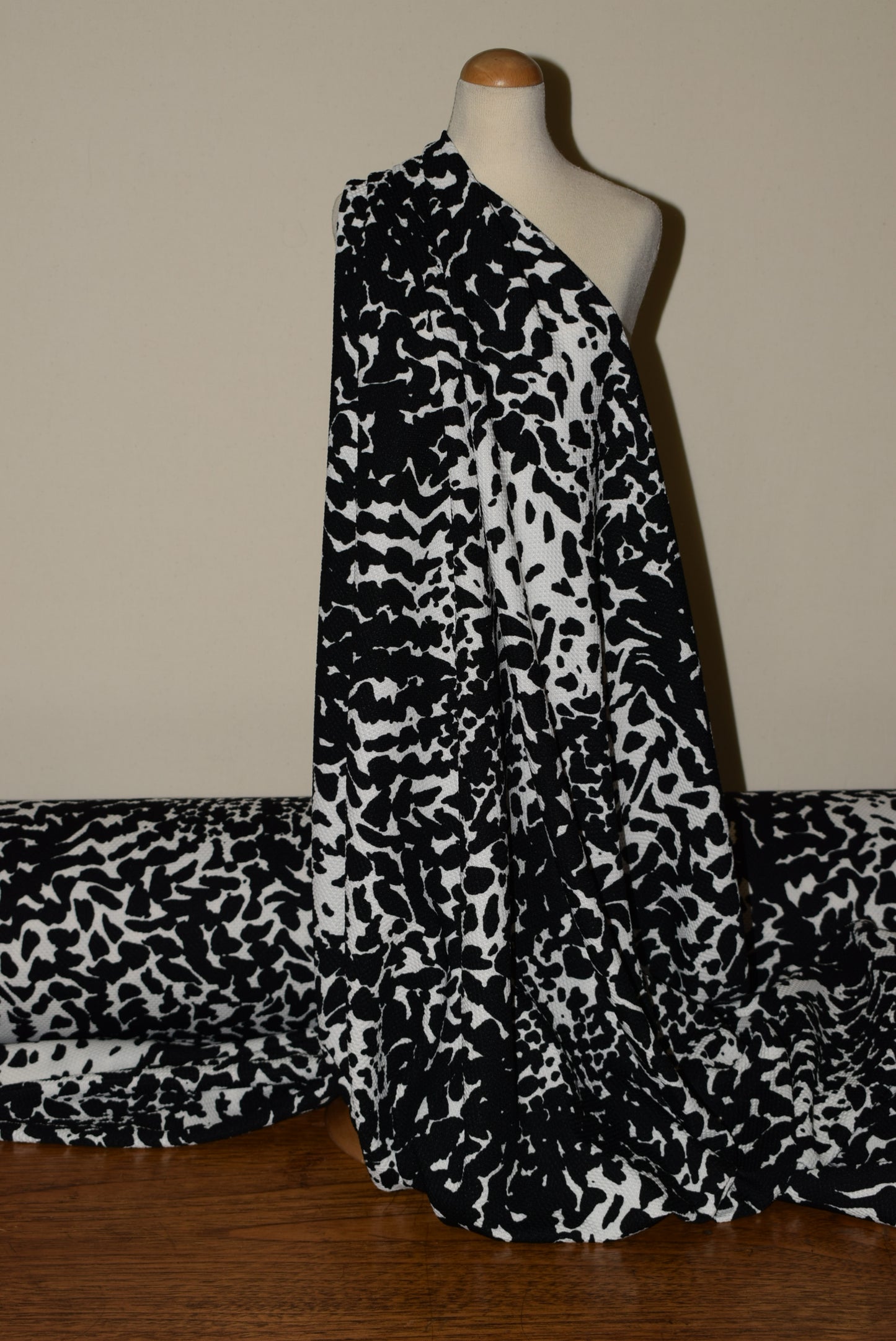Black & White Pique Jersey