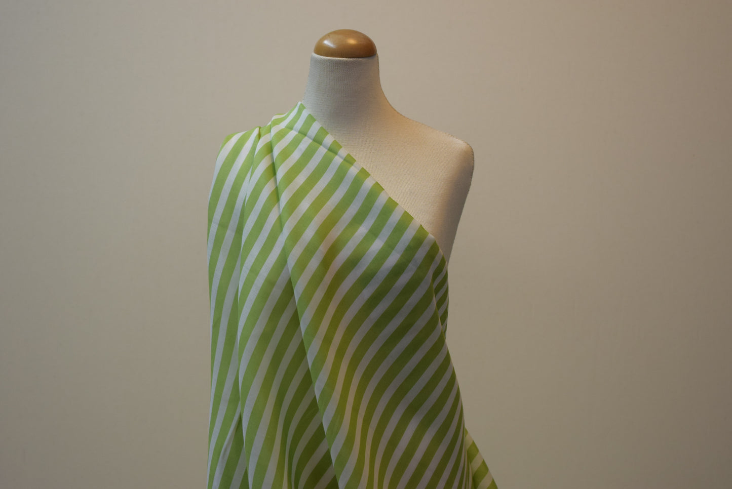 Lyocell Lawn Stripe - Lime