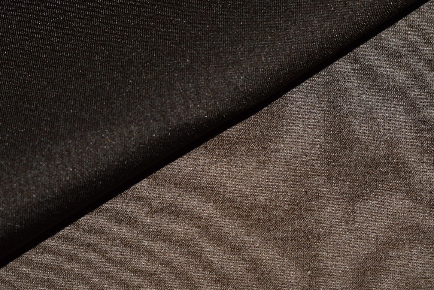Foam Bonded Reversible Jersey - Brown