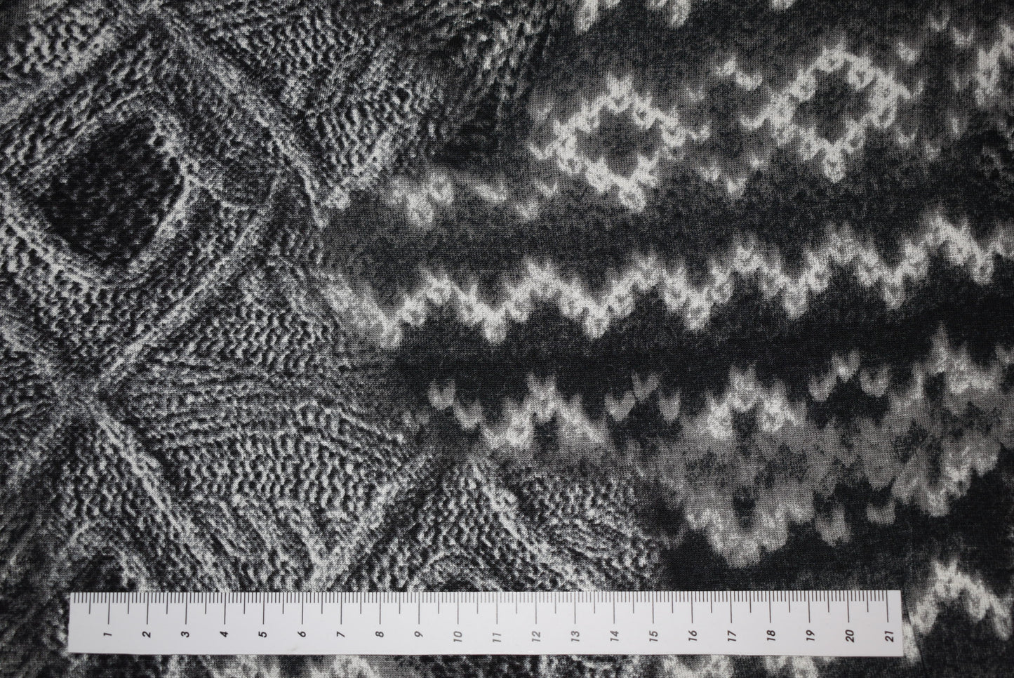 'Knit' Print Jersey