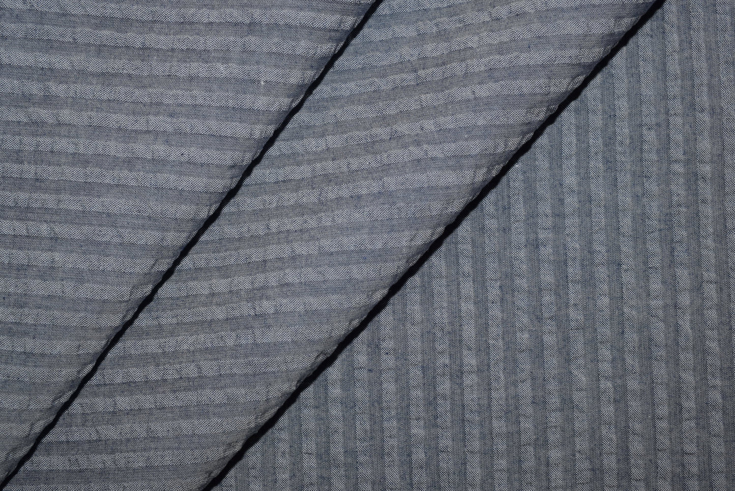 Blue/Grey Seersucker