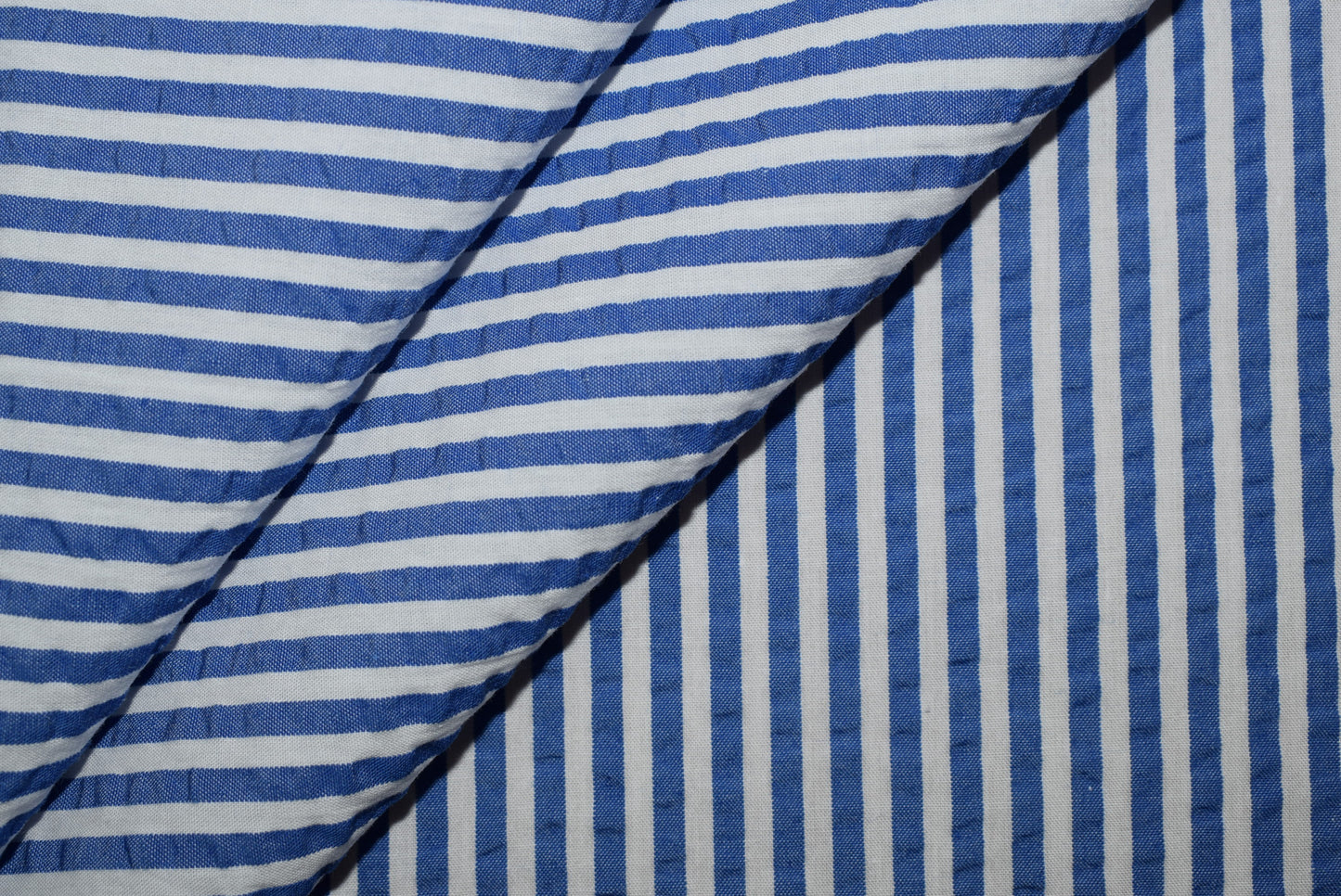 Seersucker - Dark Blue