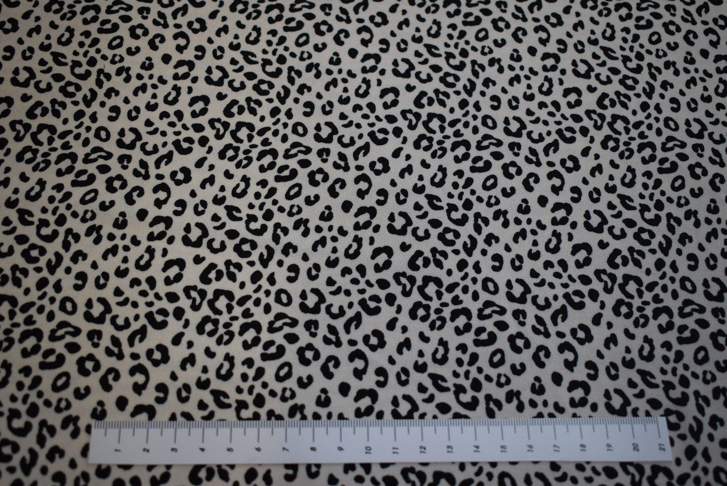 Black & White Leopard Georgette