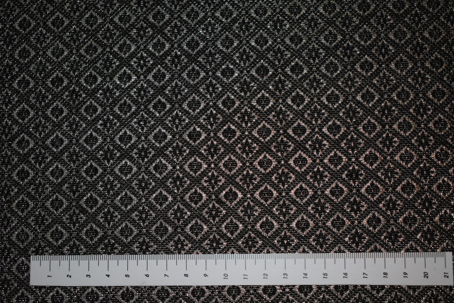 Black/Silver Diamond Jacquard