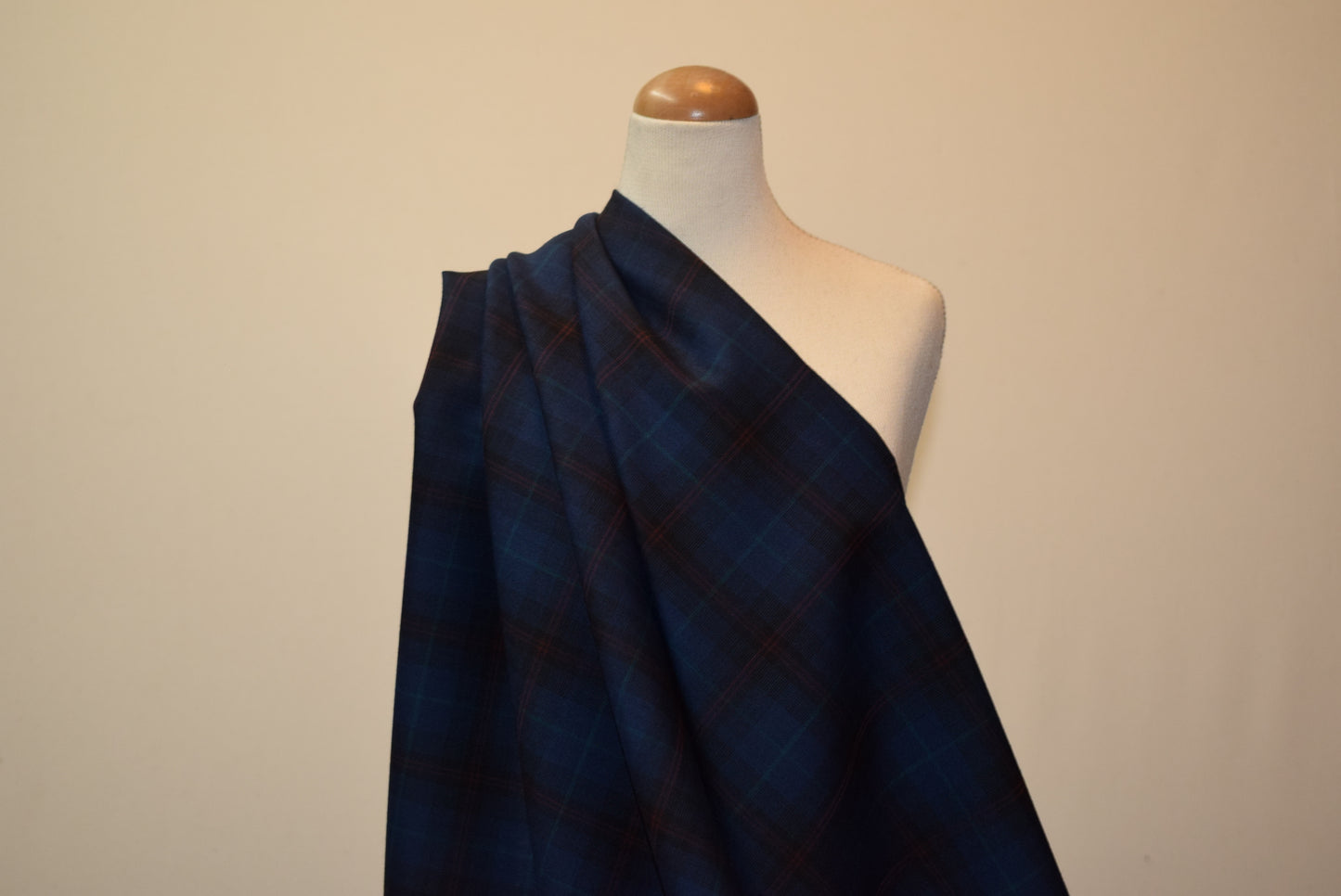 'Como' Check Worsted Suiting