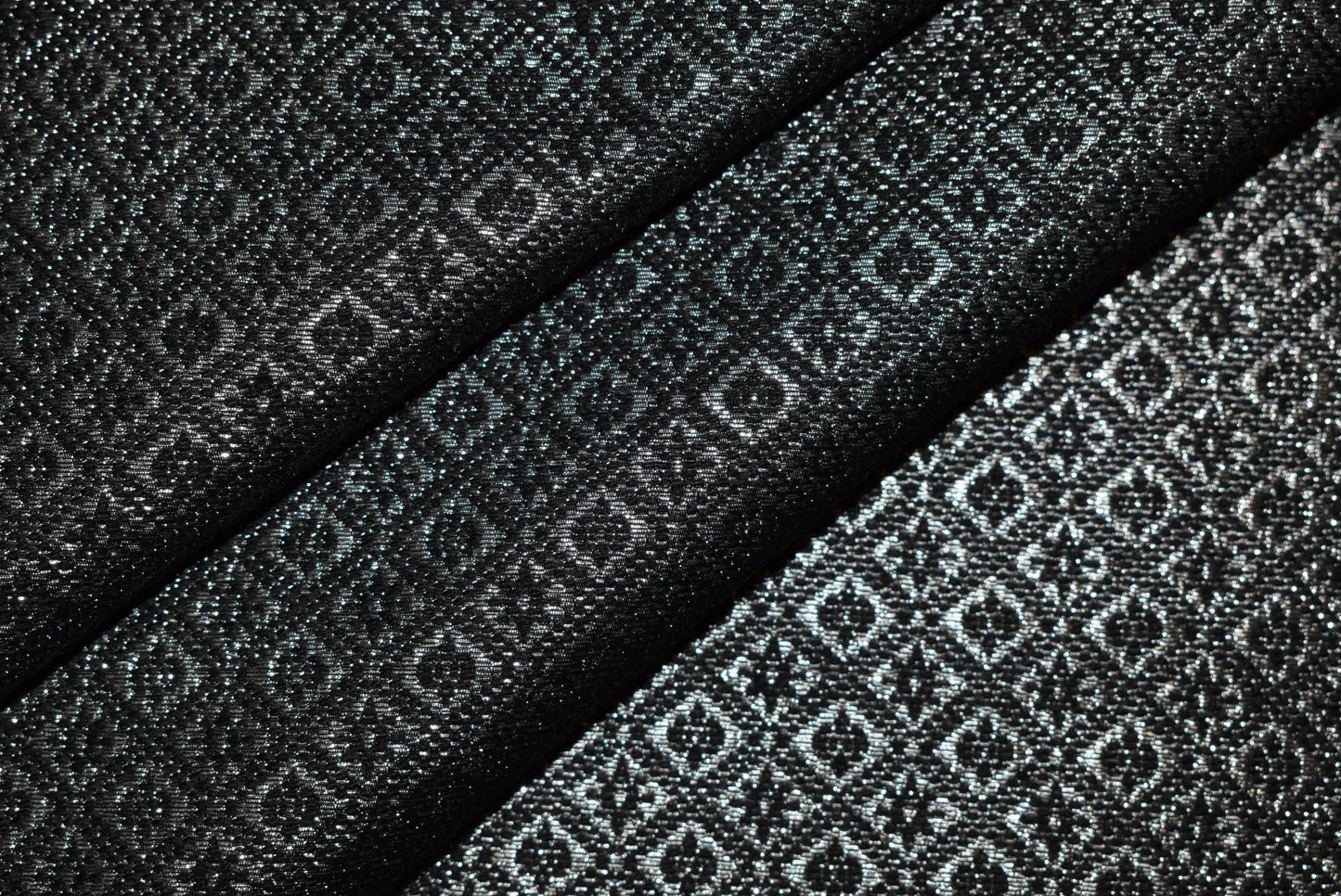 Black/Silver Diamond Jacquard