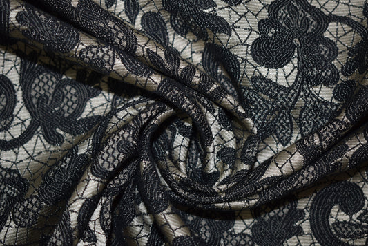 Black Lace Brocade