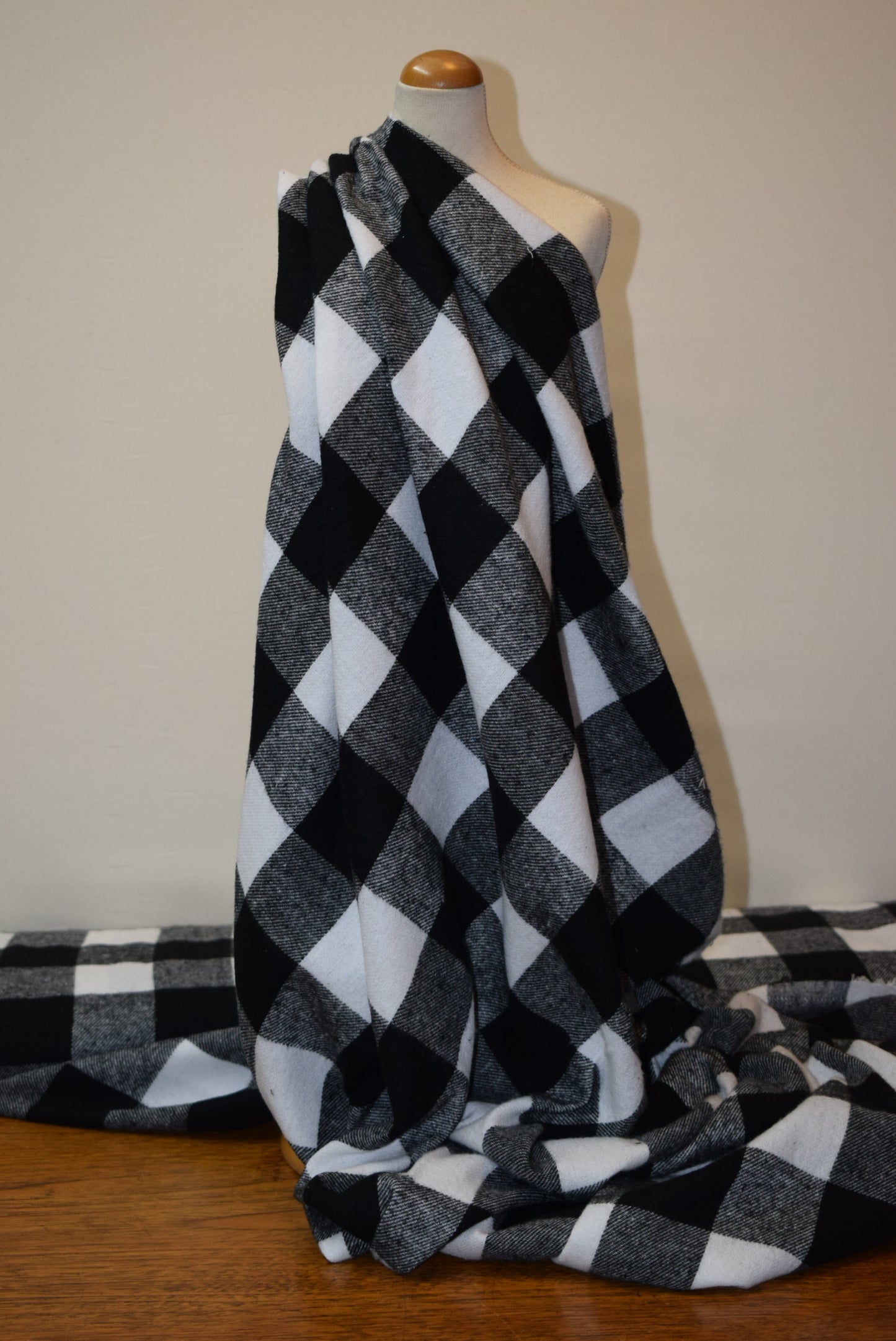 Brushed Check - Black/White