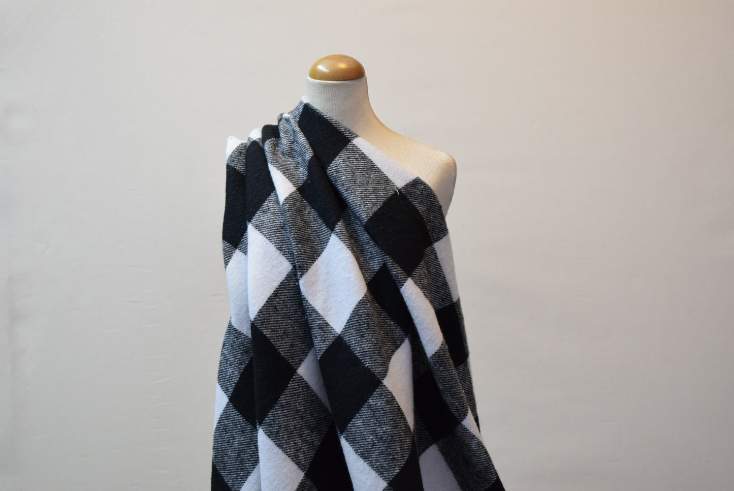 Brushed Check - Black/White