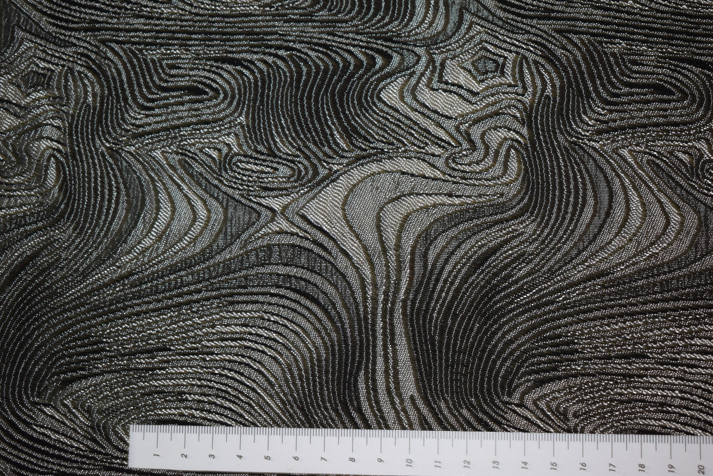 'Swirl' Jacquard - Silver