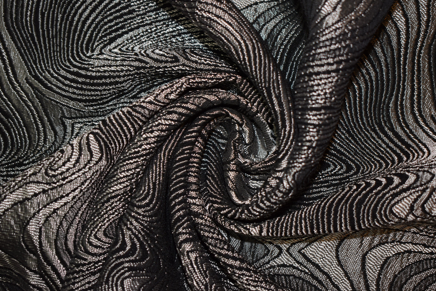 'Swirl' Jacquard - Silver