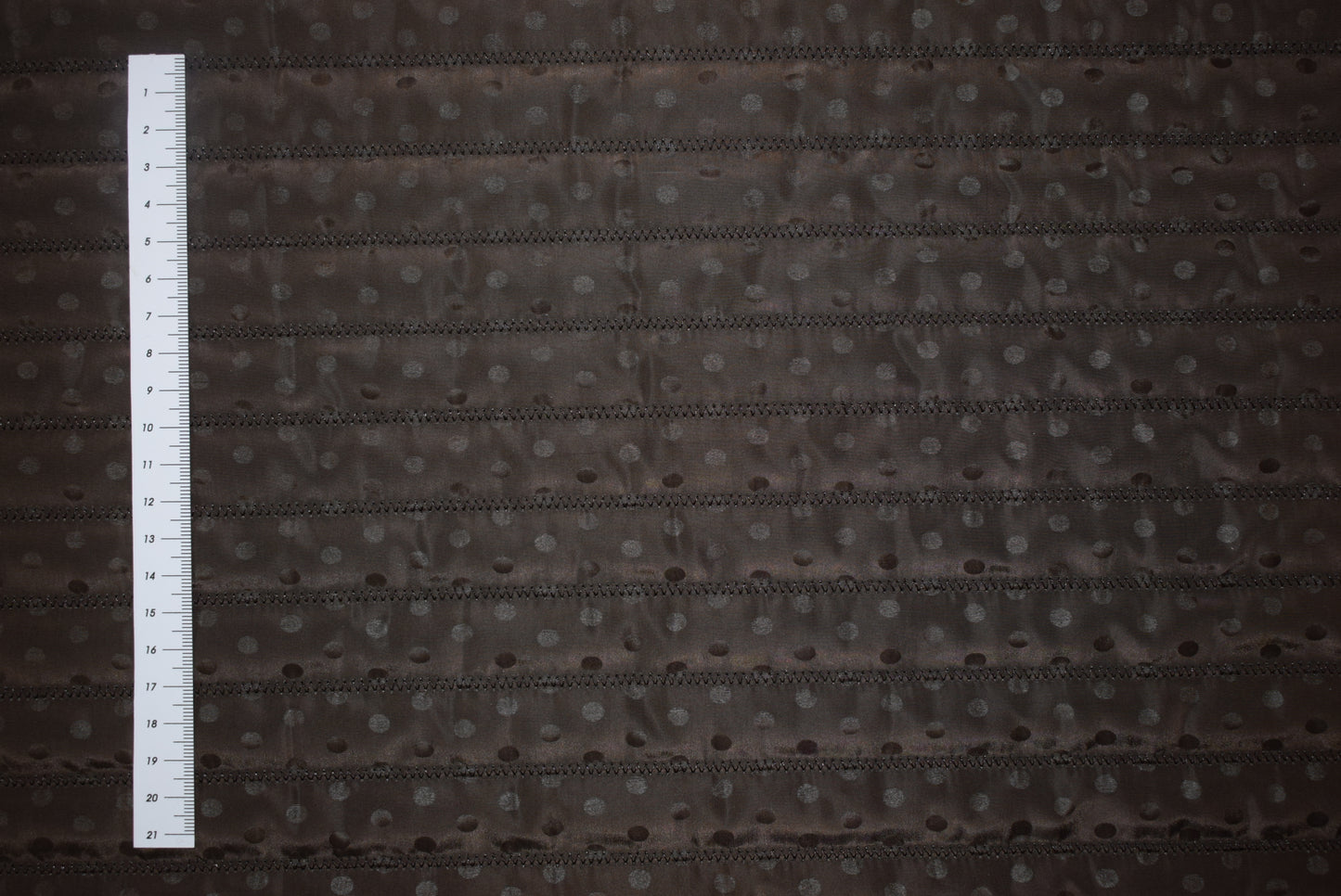 Brown Taffeta Spot Quilting