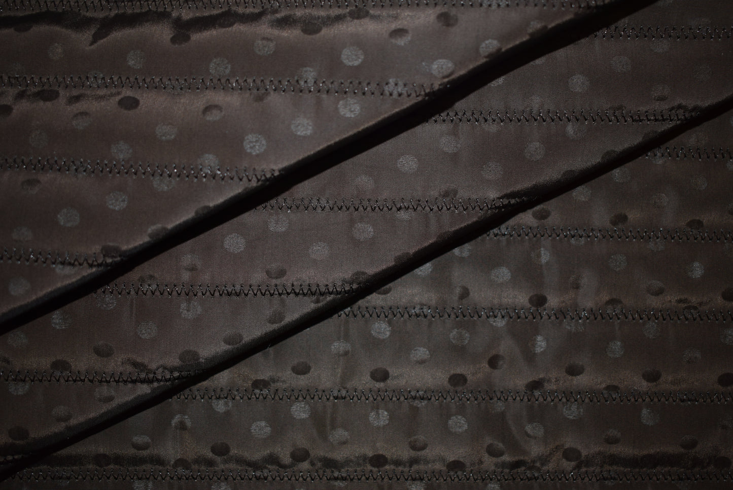 Brown Taffeta Spot Quilting