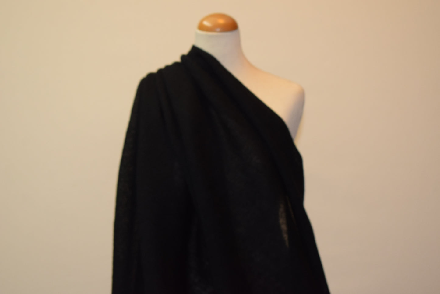 Black Wool Gauze