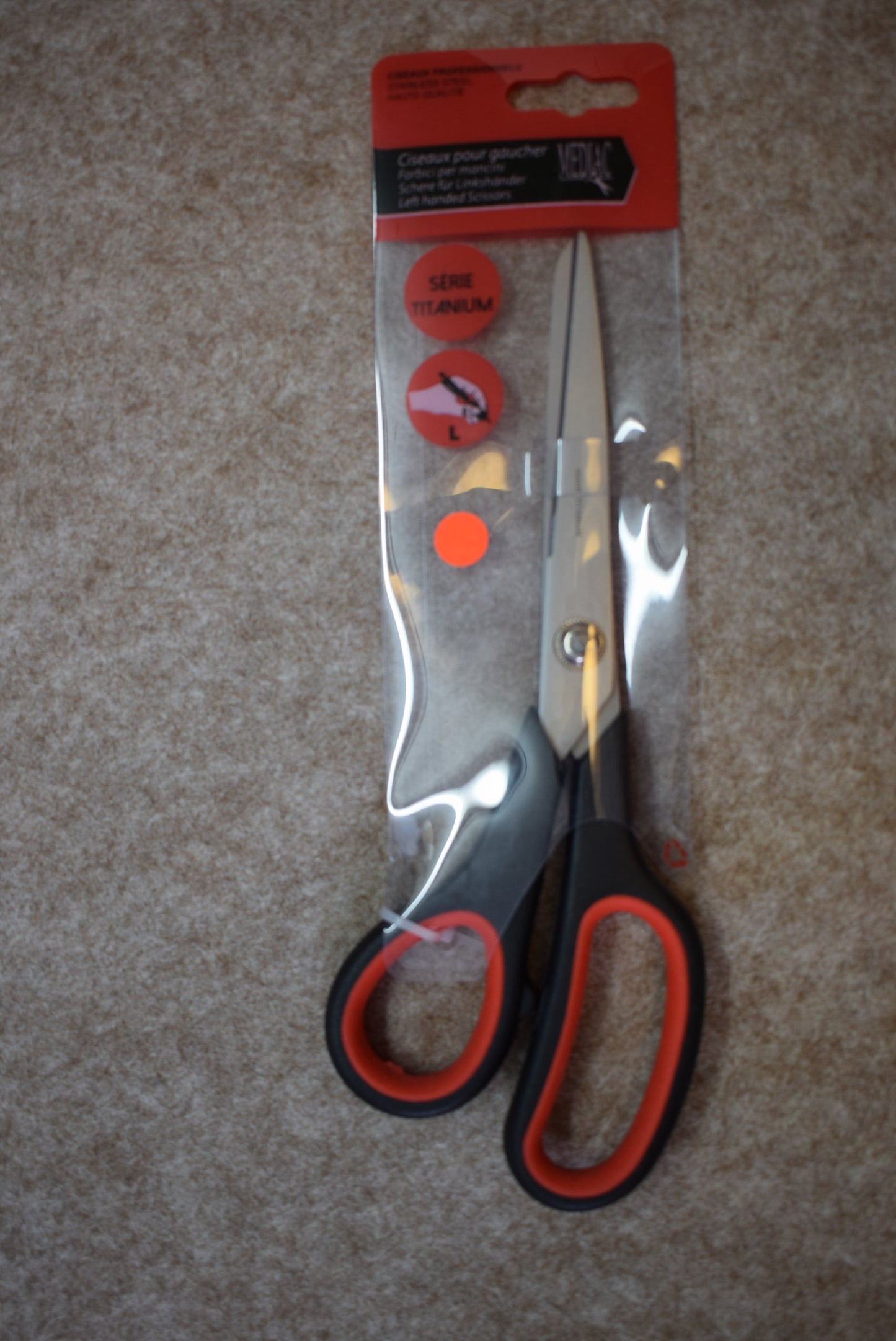 Left Handed Titanium Scissors