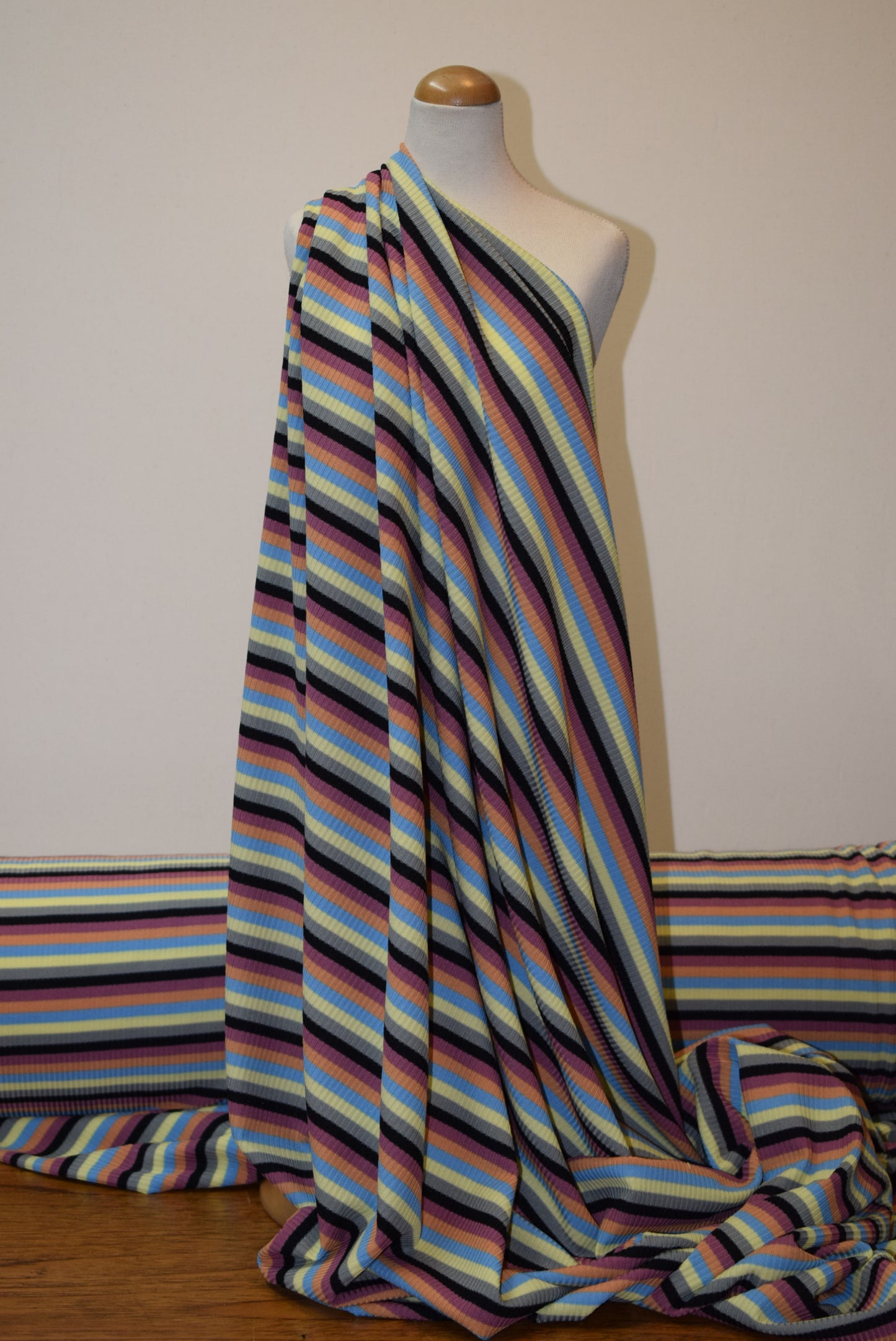 Multi Stripe Rib Knit