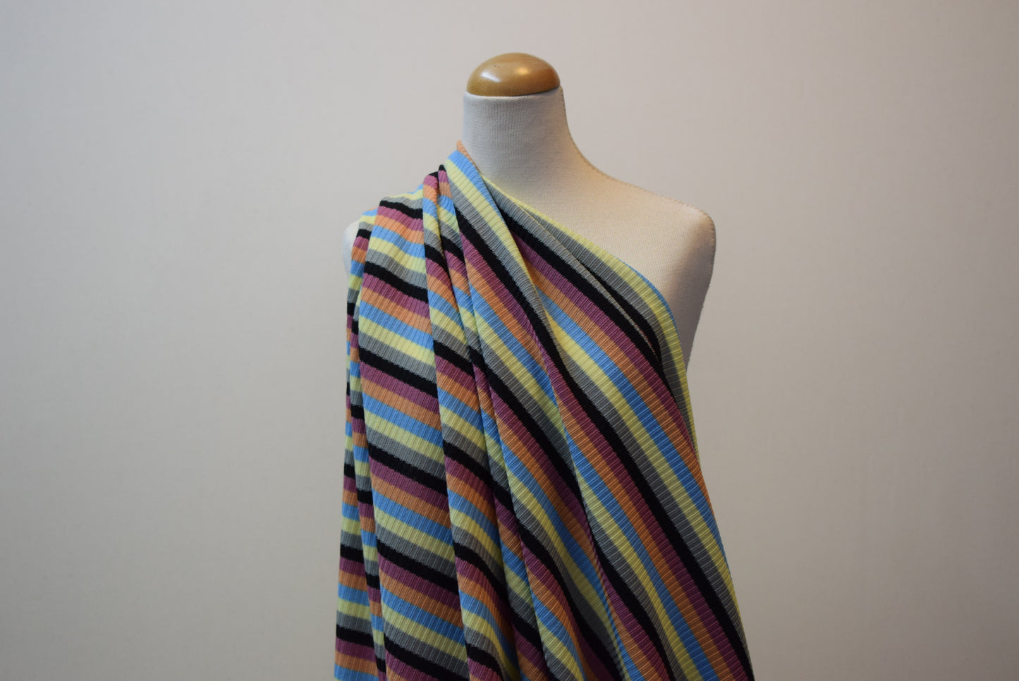 Multi Stripe Rib Knit
