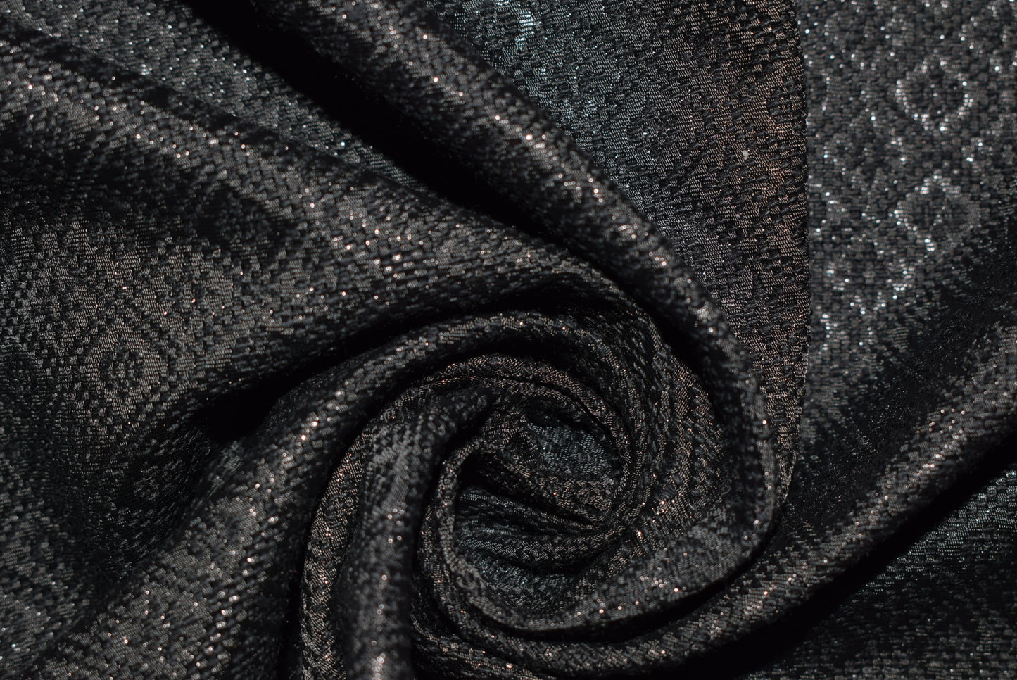 Black/Silver Diamond Jacquard